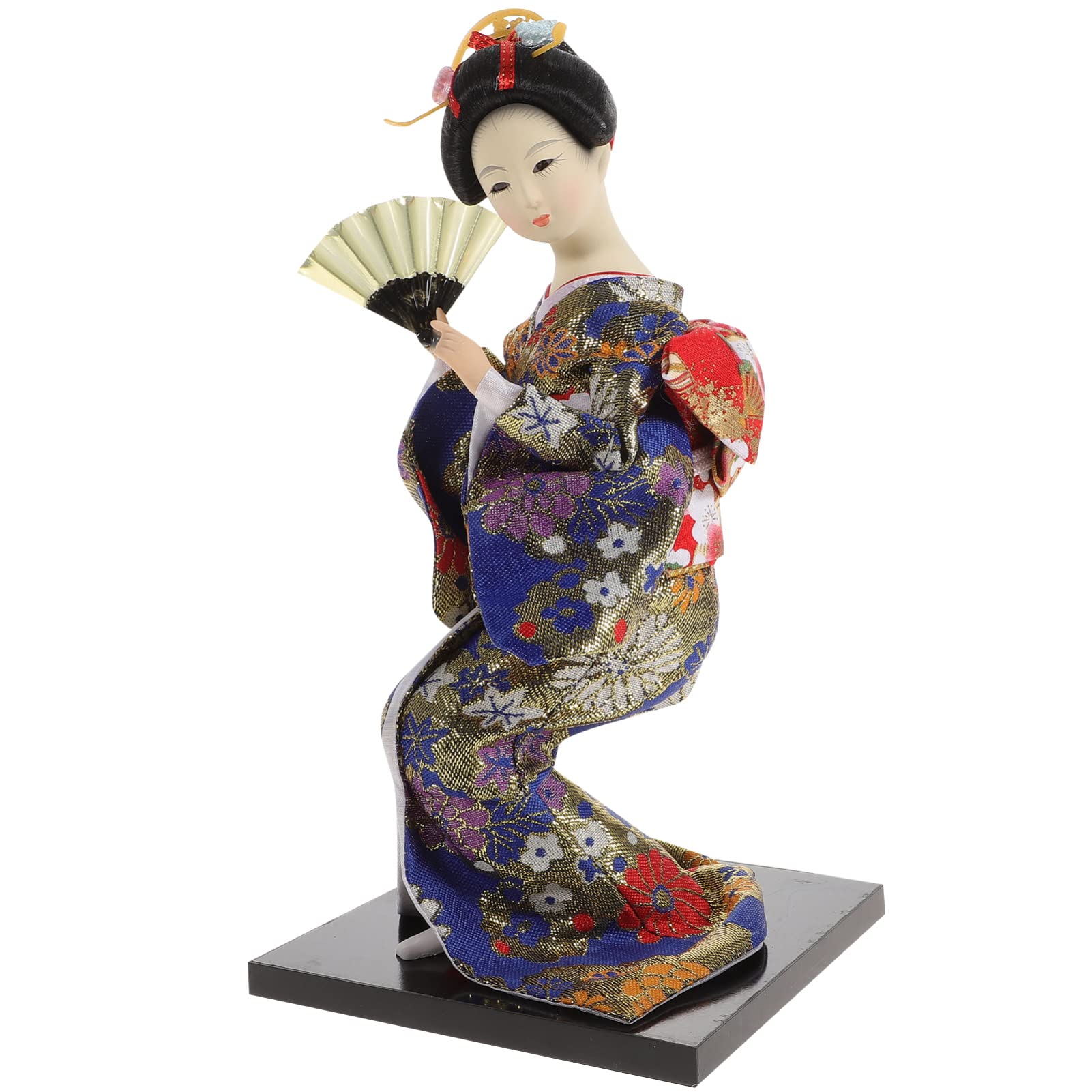 Poupée Geisha Kimono poétique : décoration de bureau zen et moderne