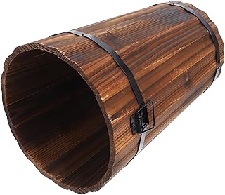 Garneck レトロな炭化木製玄関傘立て コンパクト設計で省スペース さたて兼用 傘収納ラック 丈夫で多対応 雨具とステッキ整理用