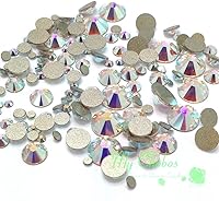 Vista 1 de Swarovski 2058/2088 Crystal Nail Art Mixed Flatbacks Rhinestones, Crystal AB (001 AB)