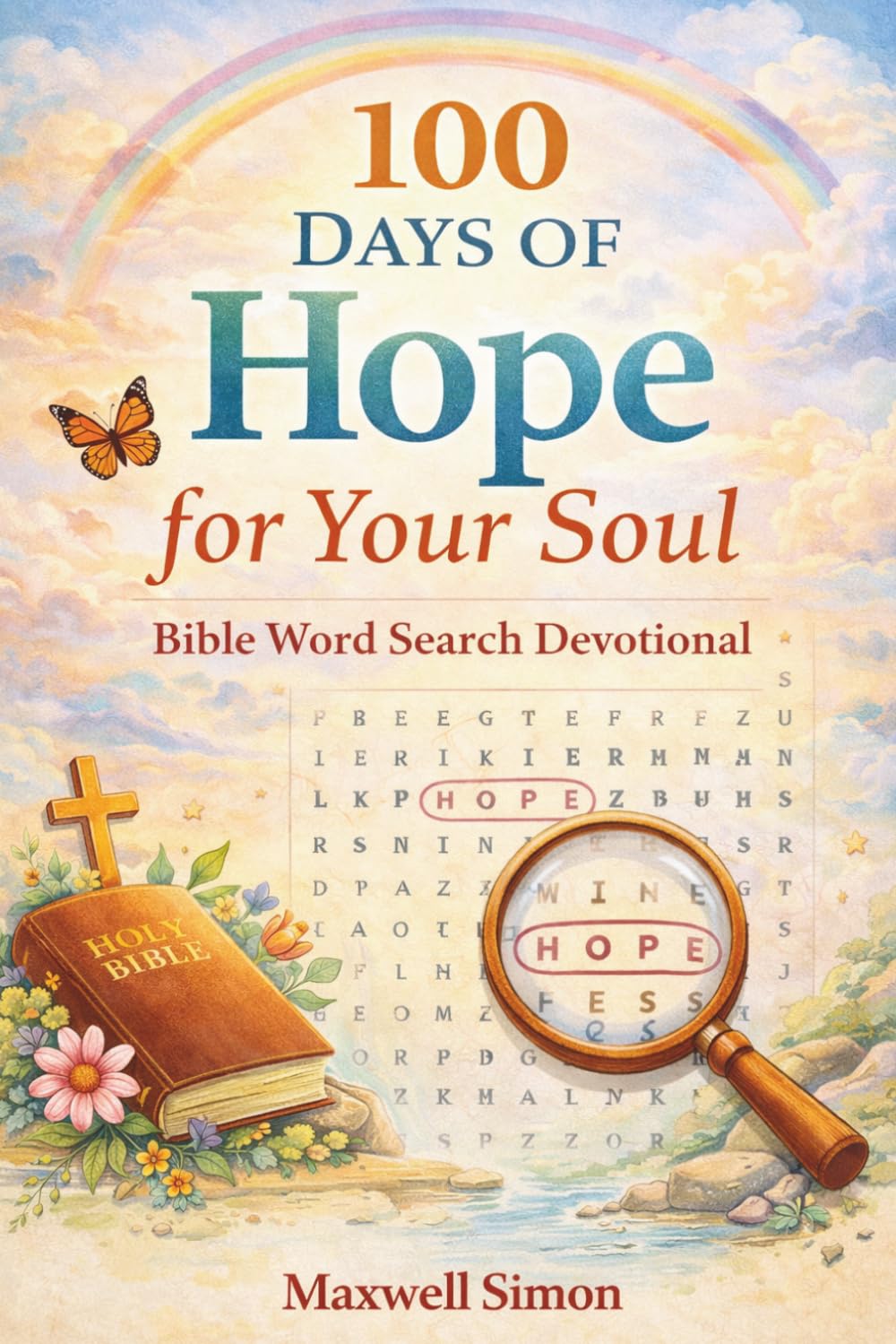 100 Days of Hope for Your Soul Against Depression: Bible Word Search Devotional