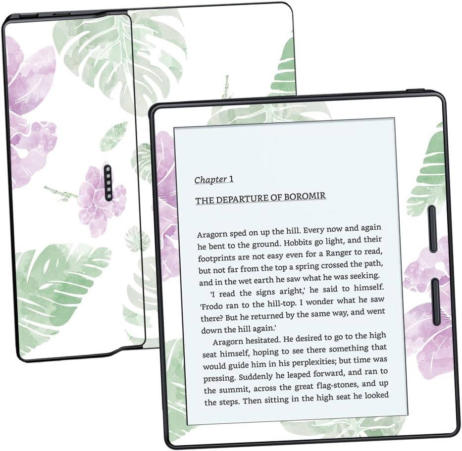 MightySkins Skin Compatible with Amazon Kindle Oasis 6" (8th Gen) - Water Color Flowers | Protective, Durable, and Unique Vinyl Decal wrap Cover | Easy to Apply, Remove | Made in The USA