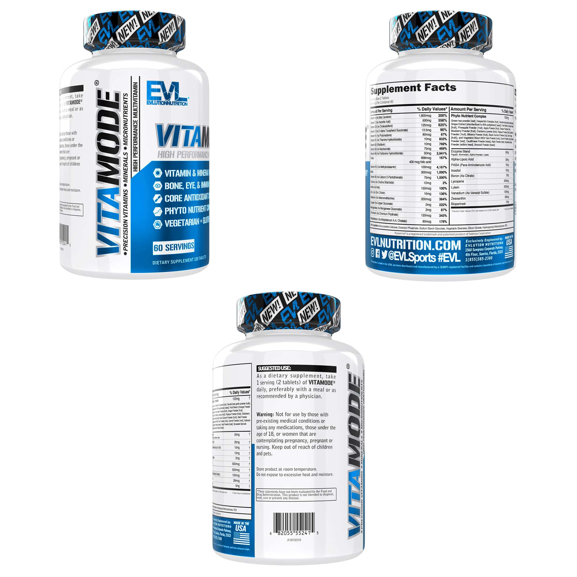 EVL Vitamode - Advanced Daily Men's Multivitamin - 60 Servings — Amazon image 9