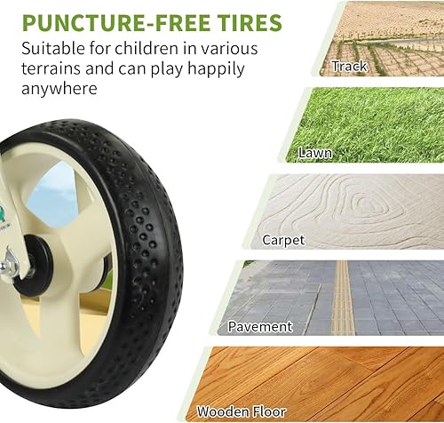 Miniatura 5 de Triciclo de dinosaurio para niños, triciclo para niños pequeños, rueda grande con música, cesta de almacenamiento, bicicleta para niños preescolares