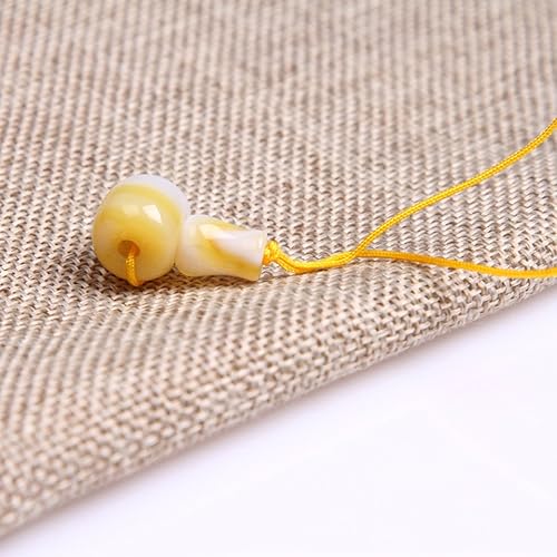 Miniatura 3 de Gem-Inside - Juego de cuentas de ágata de Botswana, color amarillo natural, 3 agujeros para hacer cuentas tibetanas de oración de 0.47 x 0.91