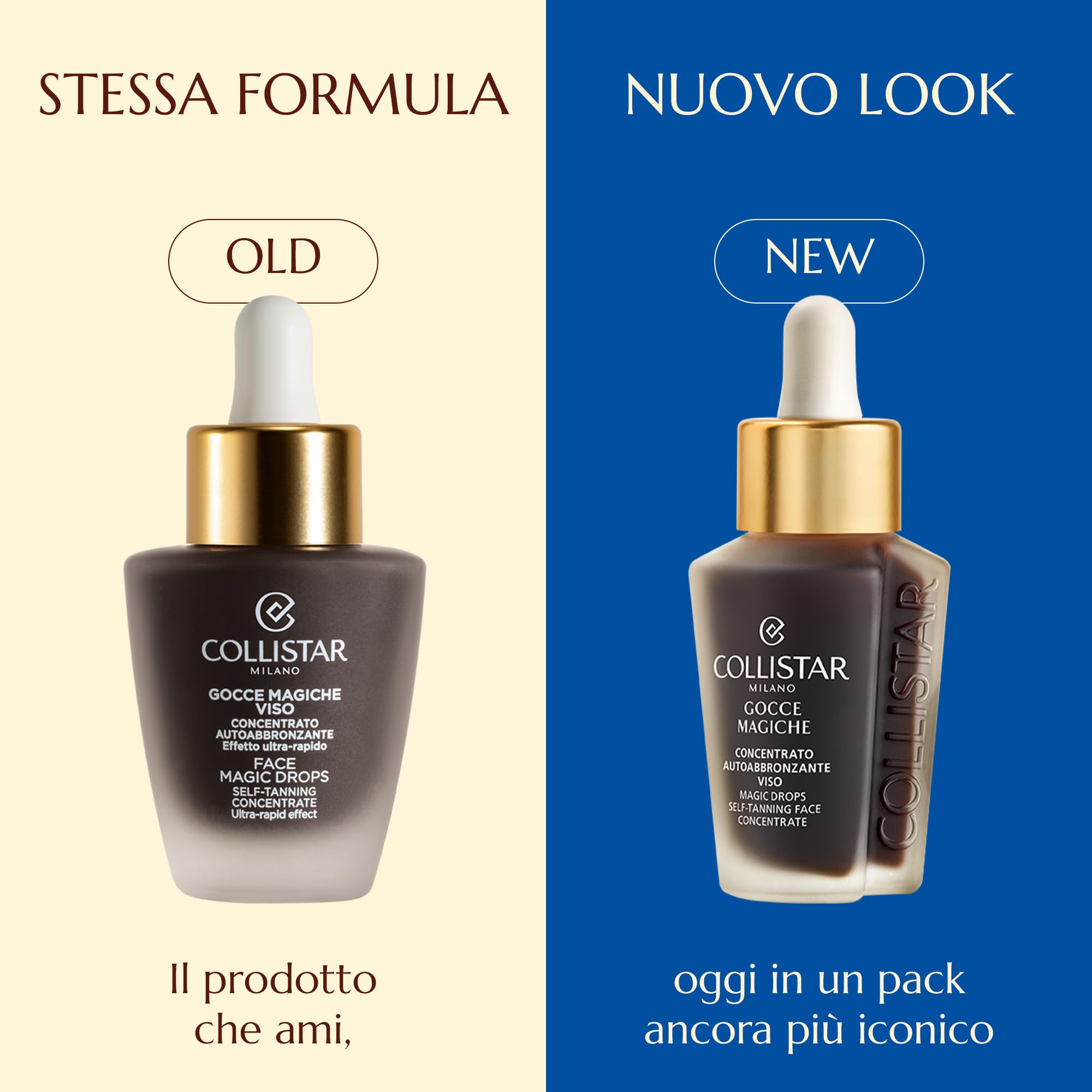 Collistar Gocce Magiche Viso, Autoabbronzante Concentrato Meno di 1 h, Siero Viso Illuminante, Abbronzatura Intensa Naturale, Antimacchia, Idratante, Antiage con Vitamina E a Lunga Durata 30 ml