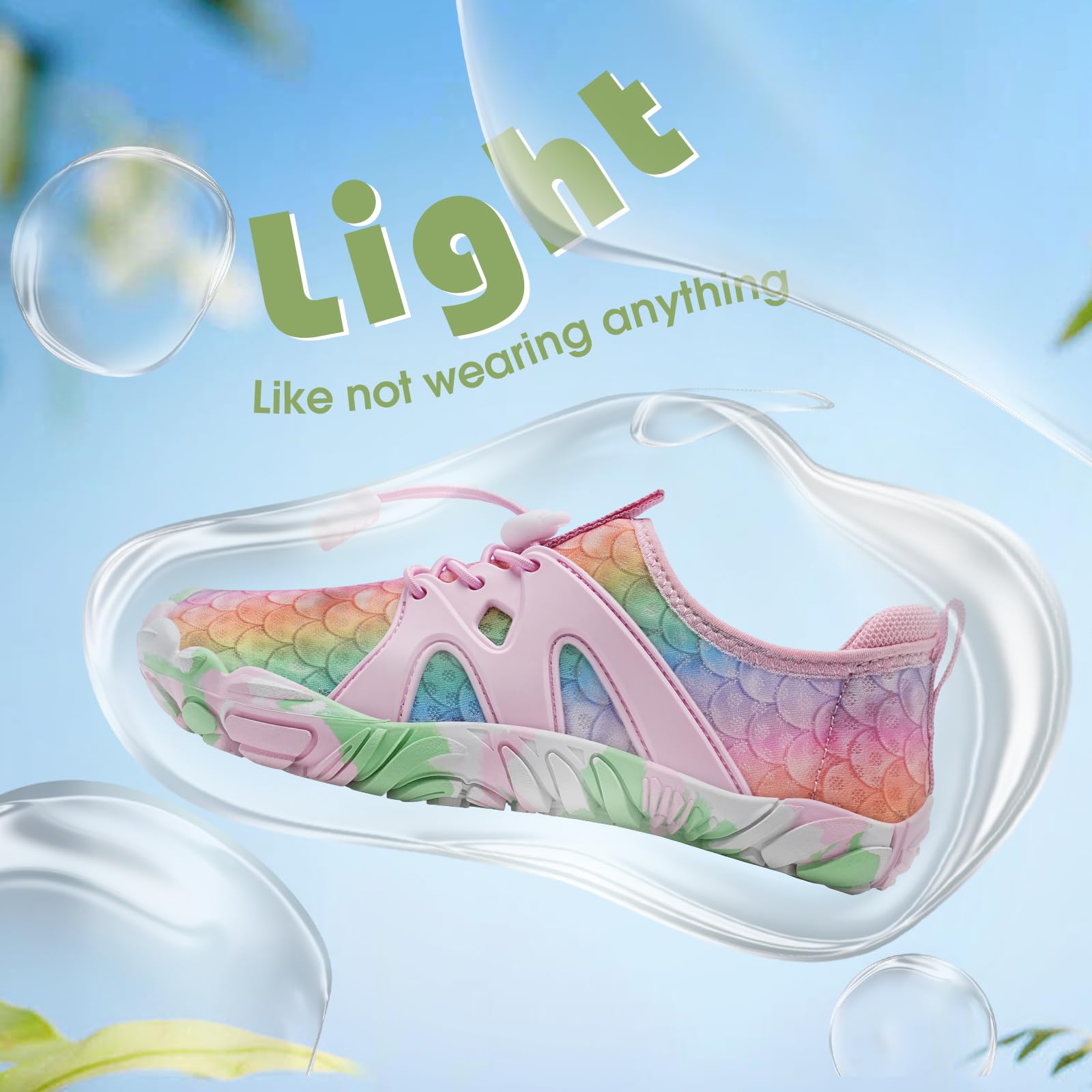IceUnicorn Badeschuhe Junge Barfußschuhe Kinder Strandschuhe Mädchen Atmungsaktiv Wanderschuhe Traillaufschuhe
