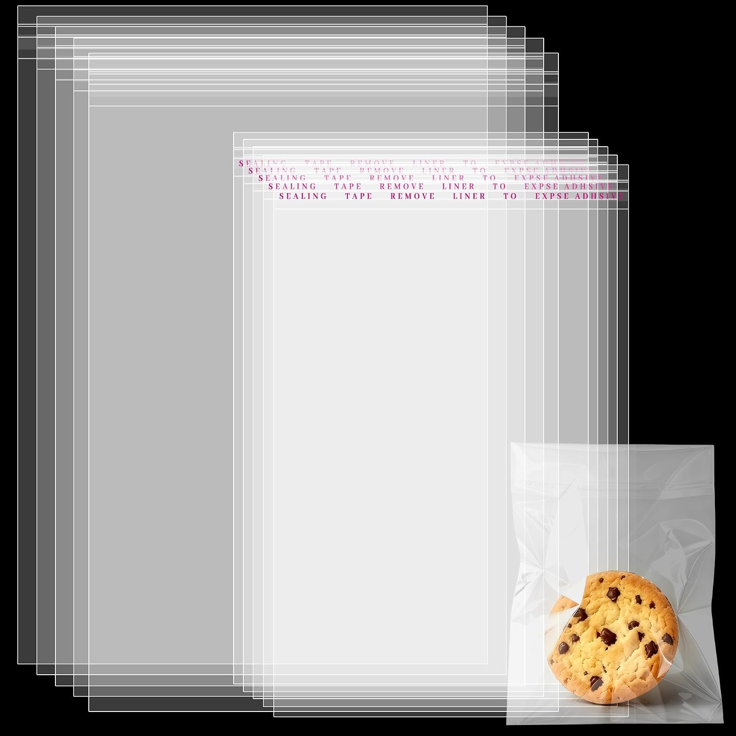 400Pcs Self Sealing Bag with Hang Hole Resealable Storage Bag Clear Plastic Hanging Bag for Packaging Necklaces Earrings Jewelry, 3.5 x 4.7inch, 3.5 x 5.5inch, 3.5 x 7.8 inch, 3.5 x 11.8 inch