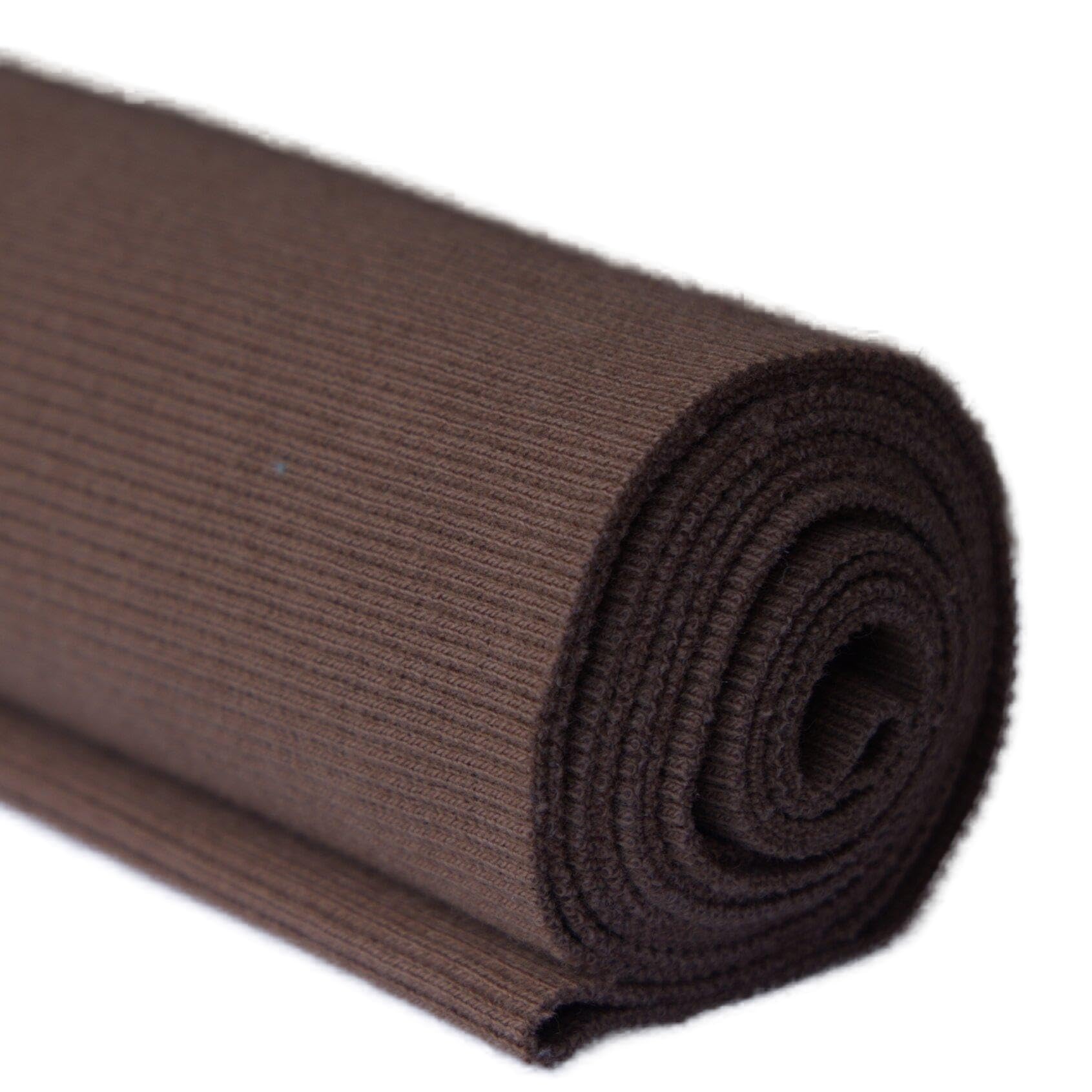 Tinakim 96 Brown Ribbing Fabric For Sweatshirts, Jacket Hoodies Waistbands Neckbands Cuffs Sewing Material (43X8in, )