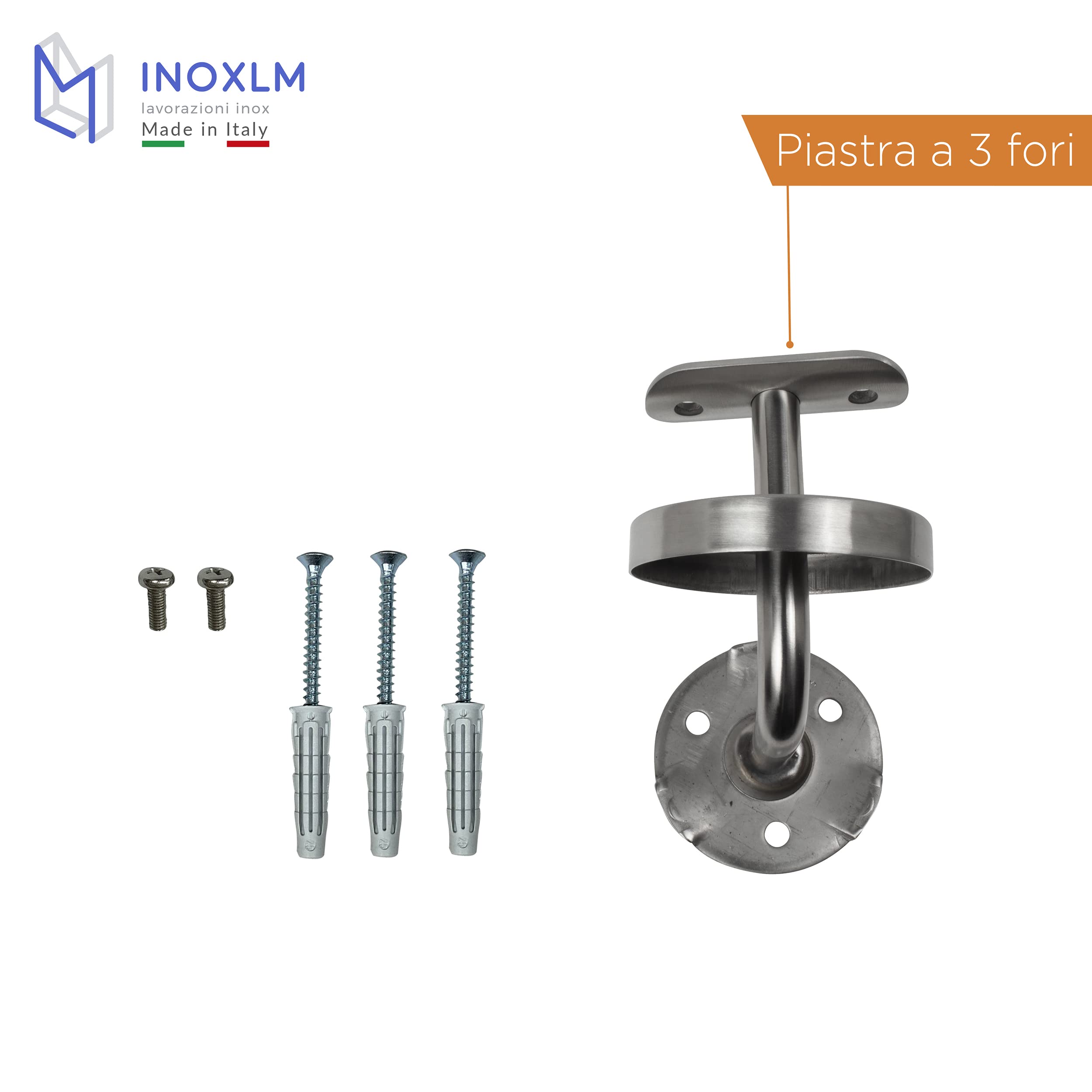 Corrimano In Acciaio Inox AISI 304 Made In Italy - Diametro 42.4mm, Finitura Satinata, Lunghezza 2300mm - Foto 5