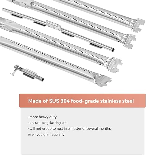 Miniatura 8 de 7636 Barras aromatizantes para Weber Spirit 300 II 300 y GS4 Spirit II 300 Series, Spirit E310 E320 E330 S310 S320 S330 con perilla de control