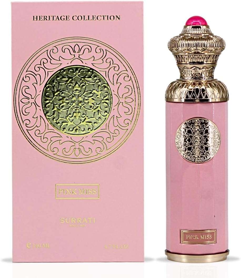 Surrati Pink Miss Arabic Perfume for Women - Eau de Parfum Spray 140ML – Long Lasting & Premium Ladies Perfume – Elegant Fruity Floral Scent with Bergamot, Black Currant, Rose, Jasmine & Vanilla