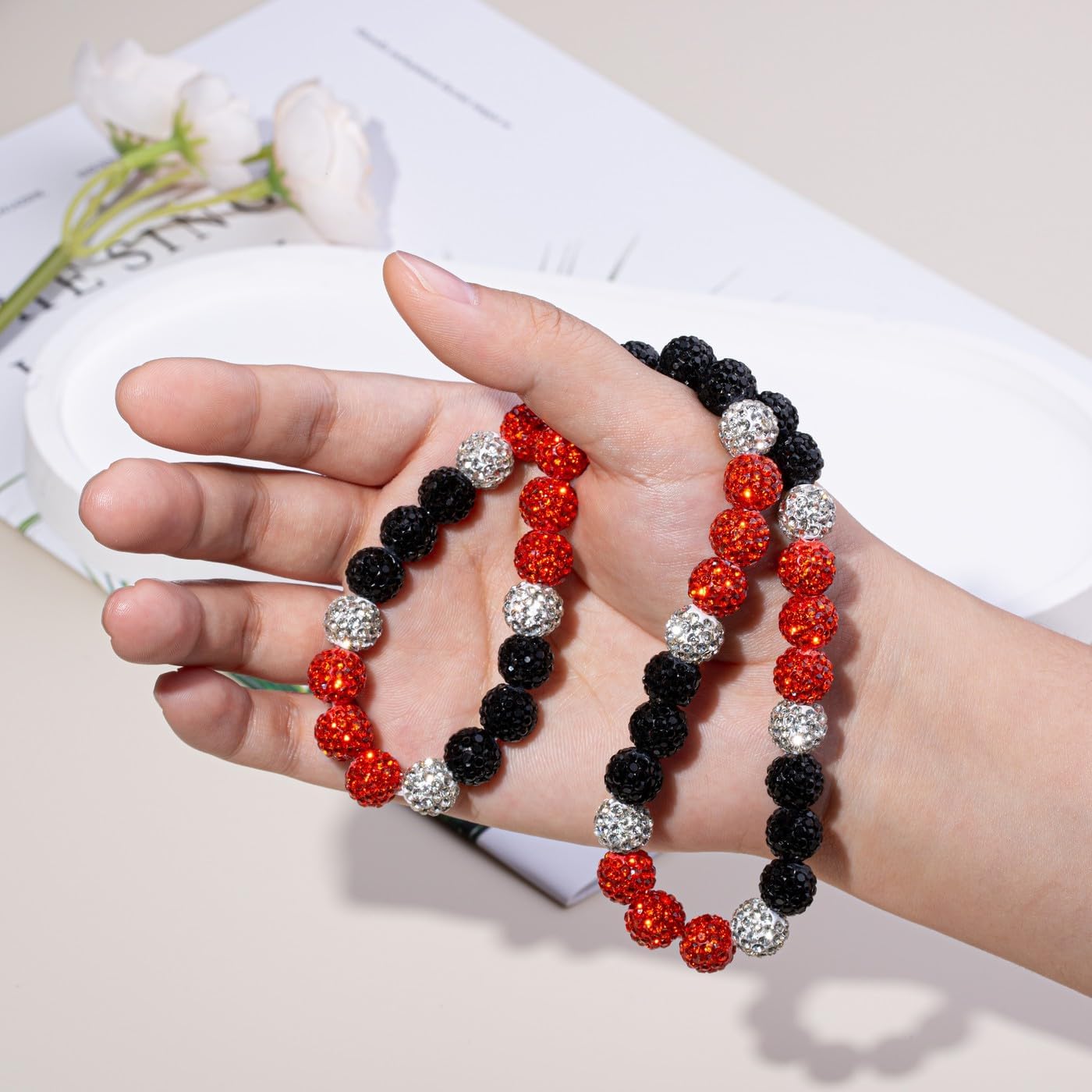 Baseball Necklace Beaded Chains for Men, Bling Ice 16in/18in/20in Baseball Gifts Stuff Men Jewelry, Rhinestone Discoball Circle Accessories Drip Necklace Baseball Gifts for Men Team Lovers - Image 8