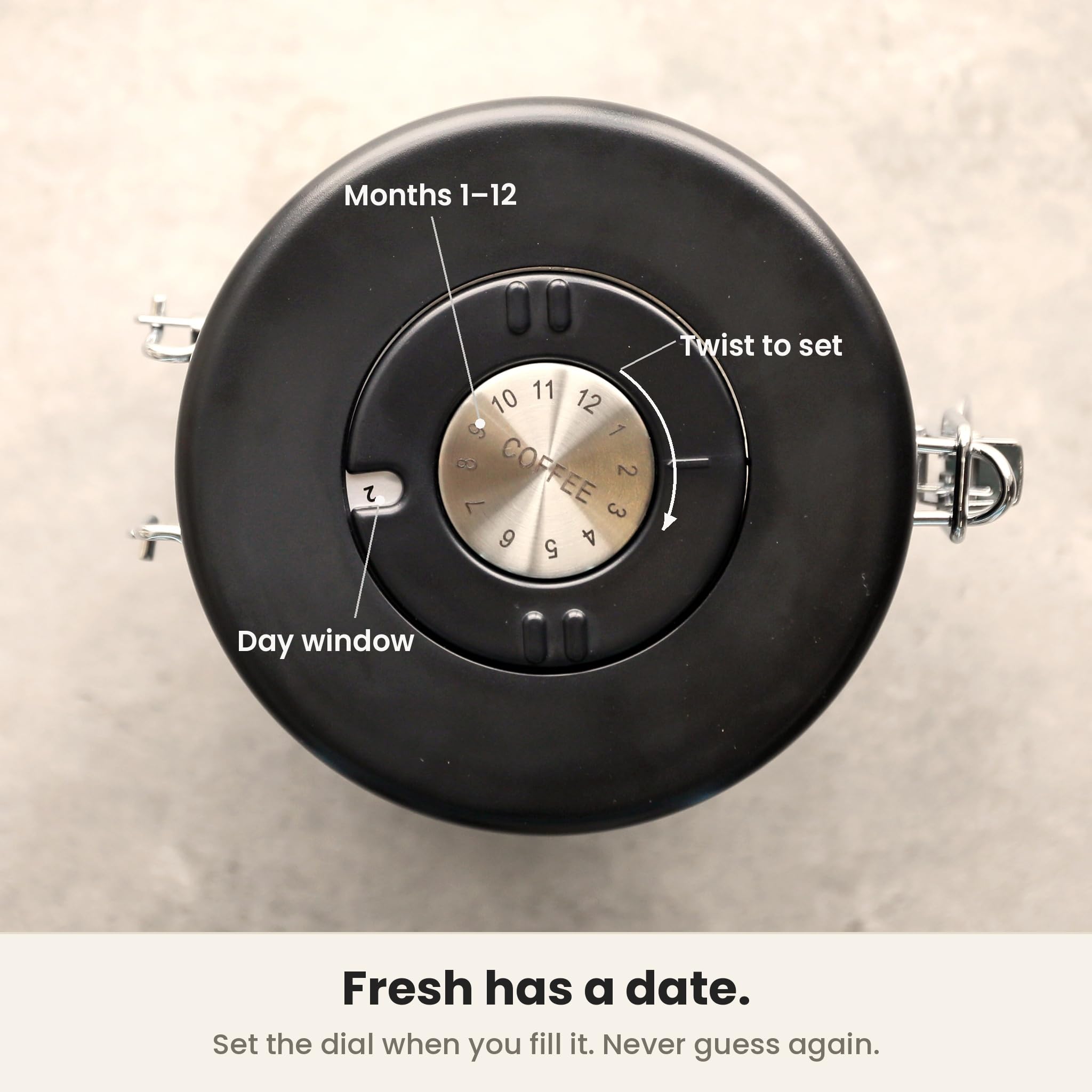 InstaCuppa Coffee Canister - Fresh Coffee Storage -6