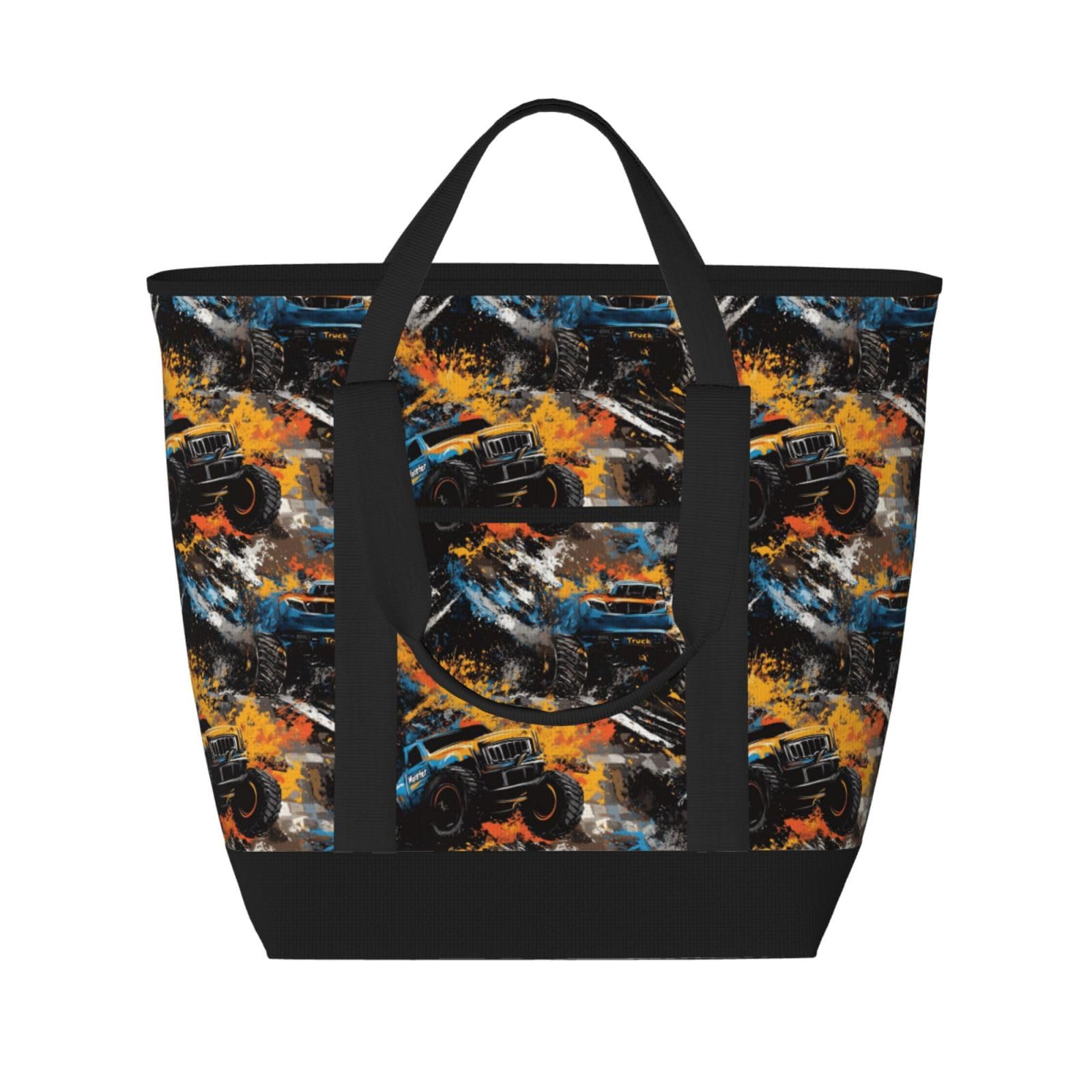 Grand sac isotherme doux pour courses et pique-nique urbain réutilisable