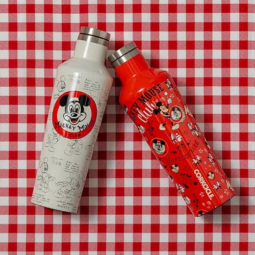 Corkcicle Disney 100 Collection Mickey Mouse Club - Water Bottle And Travel Cup - Keeps Beverages Cold For 25 Hours, Hot For 12 Hours - Triple Insulated With Stainless Steel - White - 16 Oz. #TOP3