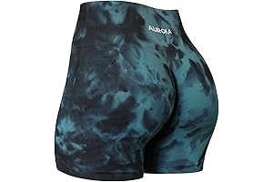 Arula Women's Dream Tie Dye Workout Shorts: Seamless Yoga Short Pants