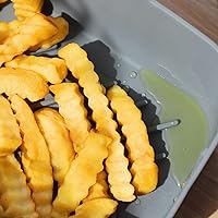 Vista 7 de Olla de silicona para freidora de aire Ninja Dual Air Freiders, juego de 5 piezas de revestimiento reutilizable resistente al calor cuencos