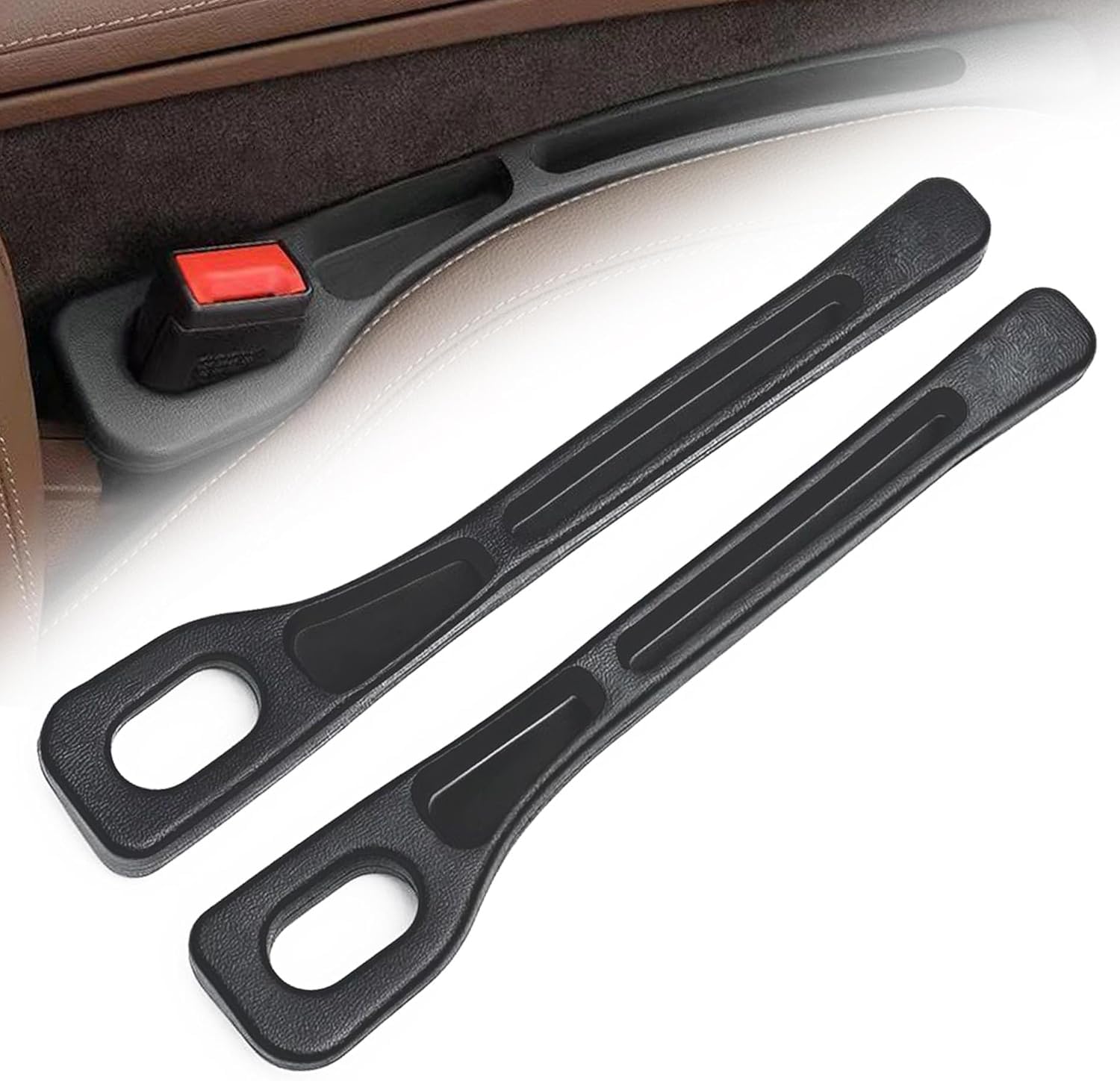ANYANH 2 Pack Car Seat Gap Filler Organiser for Benz CLA Shooting Brake 2025, Side Seam Leak-Proof Strip, Interior Organizer Stopper, Anti-Drop Catcher