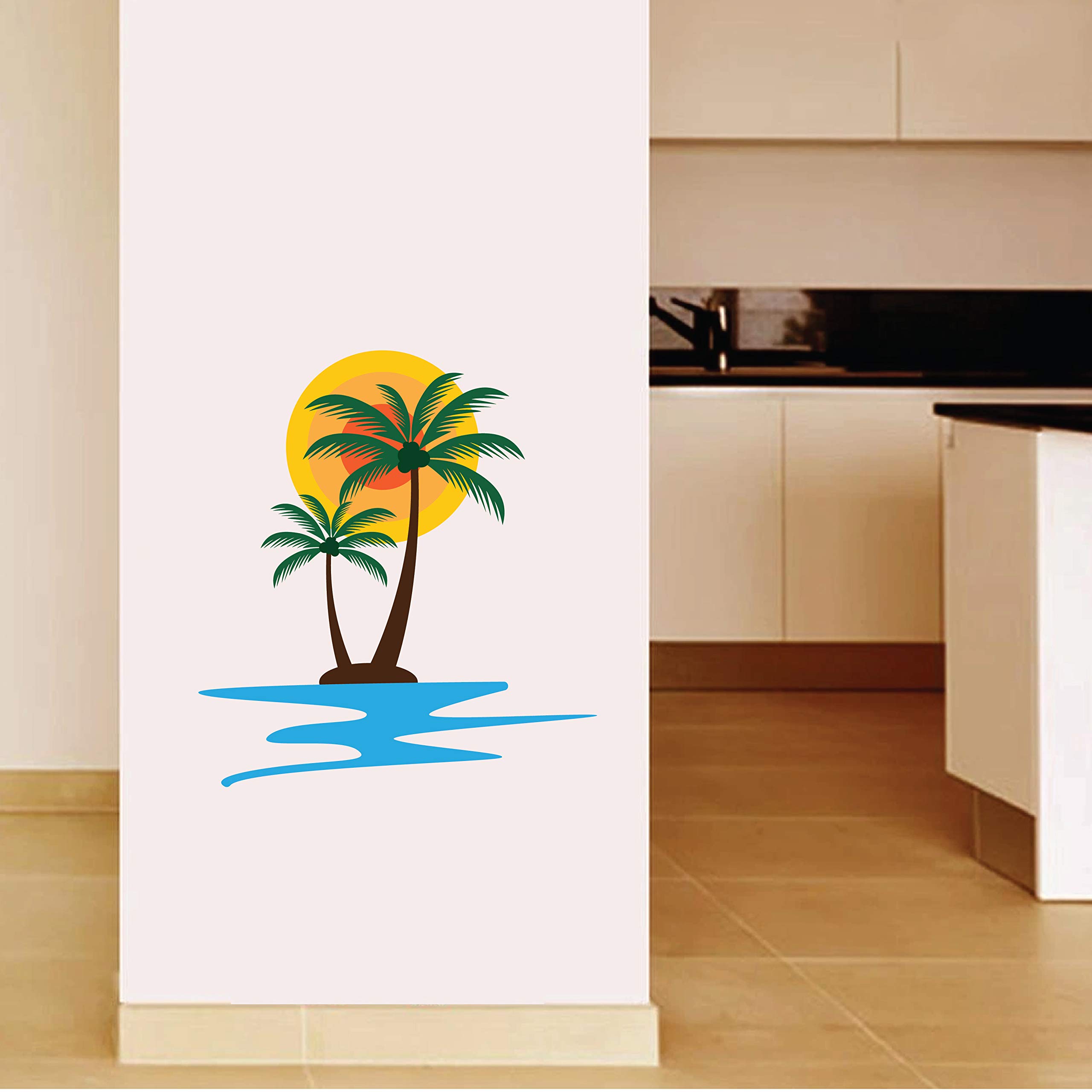 woopme Coconut Tree in Beach Wall Sticker for Home Decor Living Room Hall Wall Decoration Gifts Kids Bedroom Kitchen Office Shop Restaurant L X H 50 X 60 Cm (B09266MMLX) Amazon Price History, Amazon Price Tracker