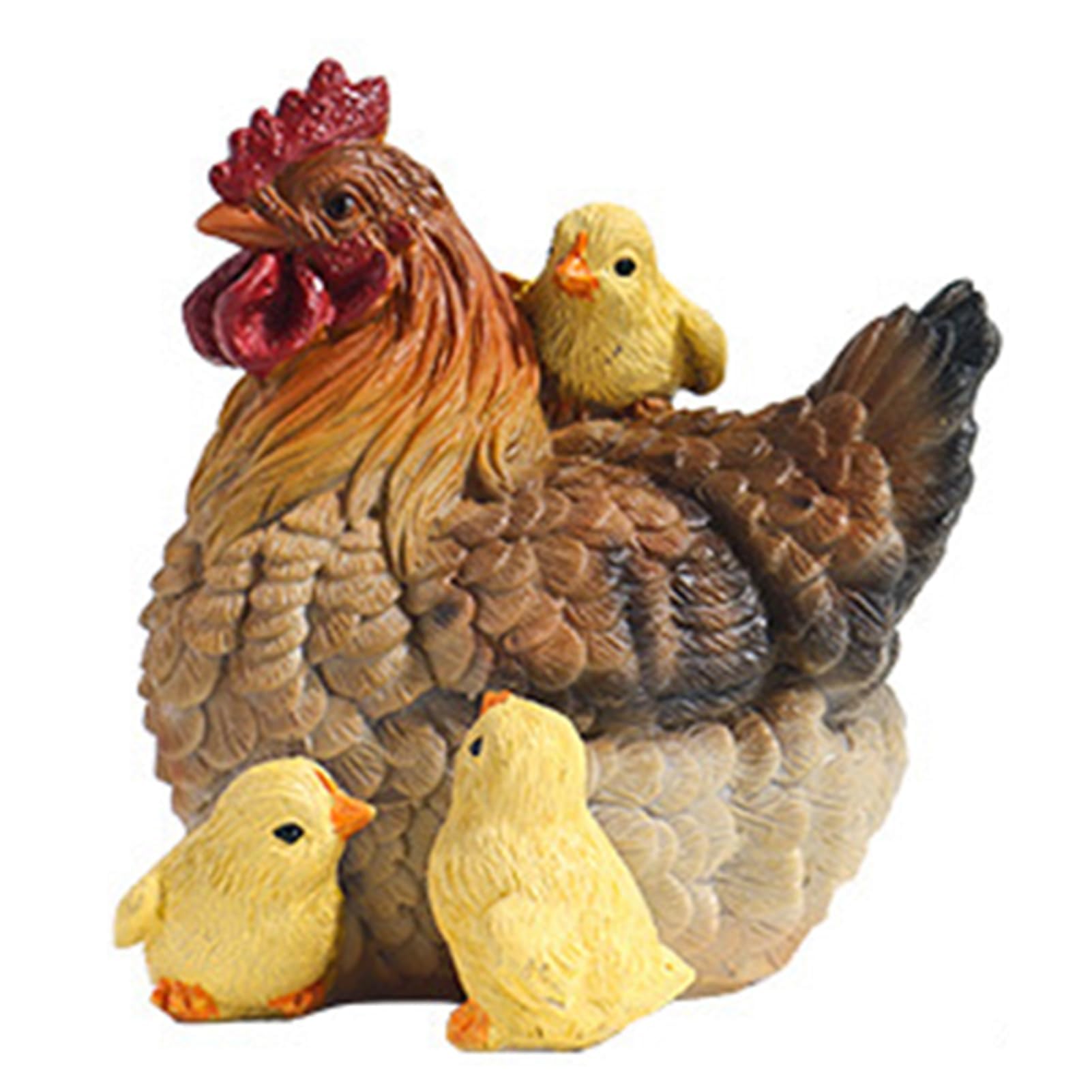 YXCQHZM Chicken Bird Statue - Country Chicken Statue - Funny Farm Sculpture, Garden Decor (Hens)