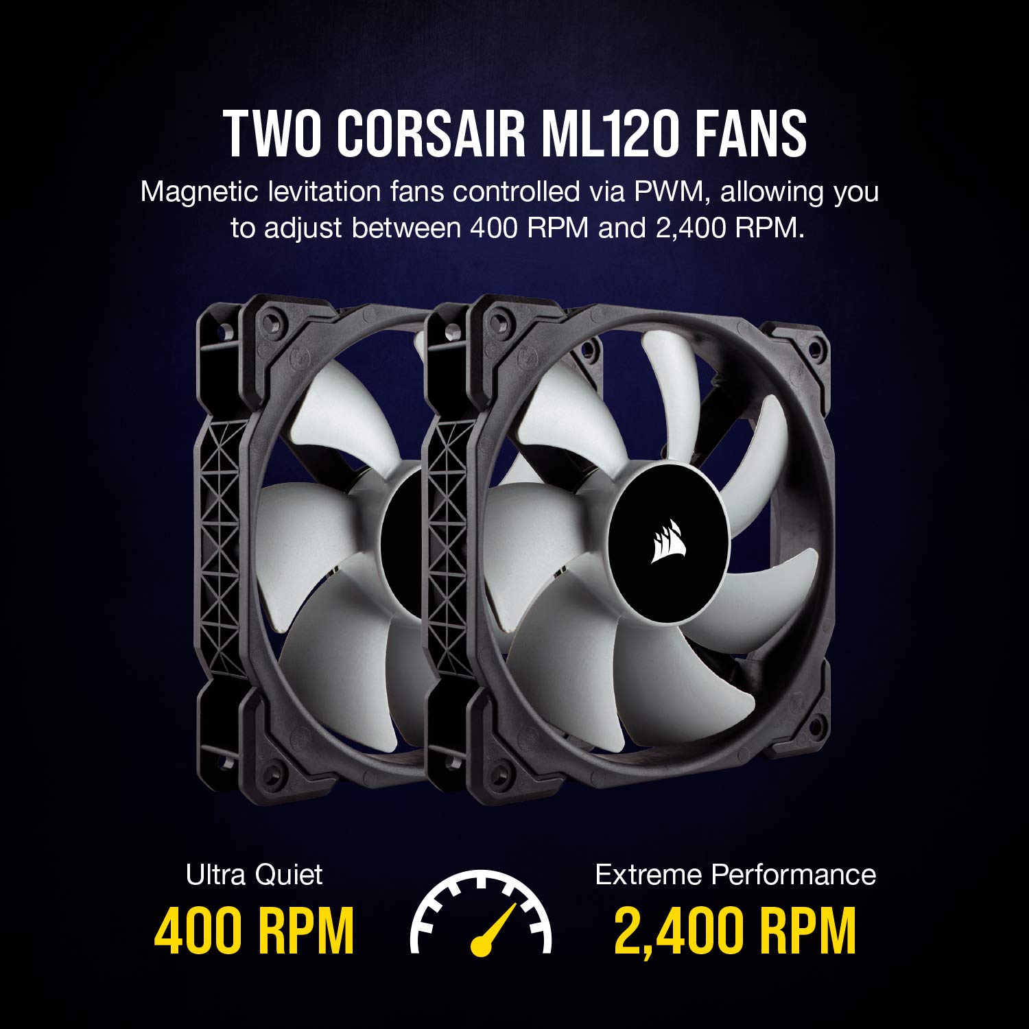 Corsair A500, High Performance Dual Fan CPU Cooler (Cools up to 250W