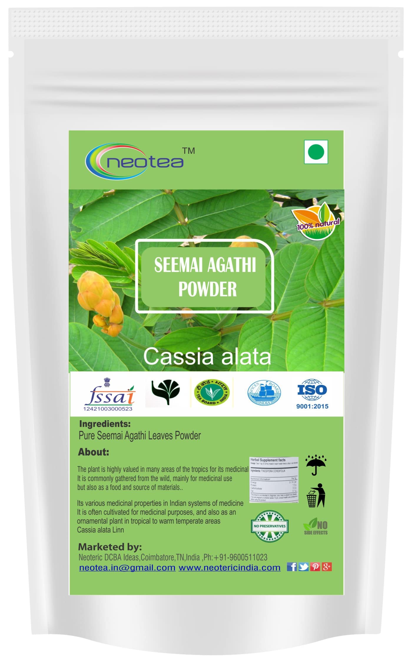 buy-neotea-seemai-agathi-senna-alata-cassia-alata-leaves-powder-300-g