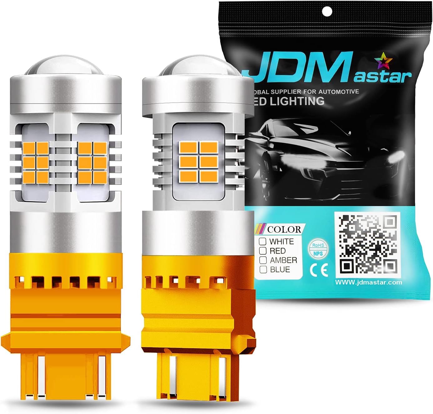 JDM ASTAR 1260 Lumens Extremely Bright PX Chips 3057 3156 3157 4057