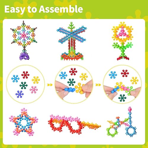 Miniatura 5 de CPSYUB Juego de discos de construcción entrelazados 200 bloques de construcción de vástago para niños de 4 a 8 años juguetes educativos para el aula