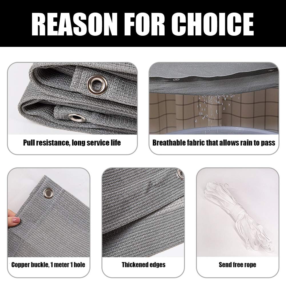 WUZMING Brise-vue Pour Balcon Extérieur, Clôture, Jardin, Cour, Mur, Protection Contre Les Intempéries, Avec Attaches De Câble (Couleur : Noir, Taille : 1,5 X 8 M