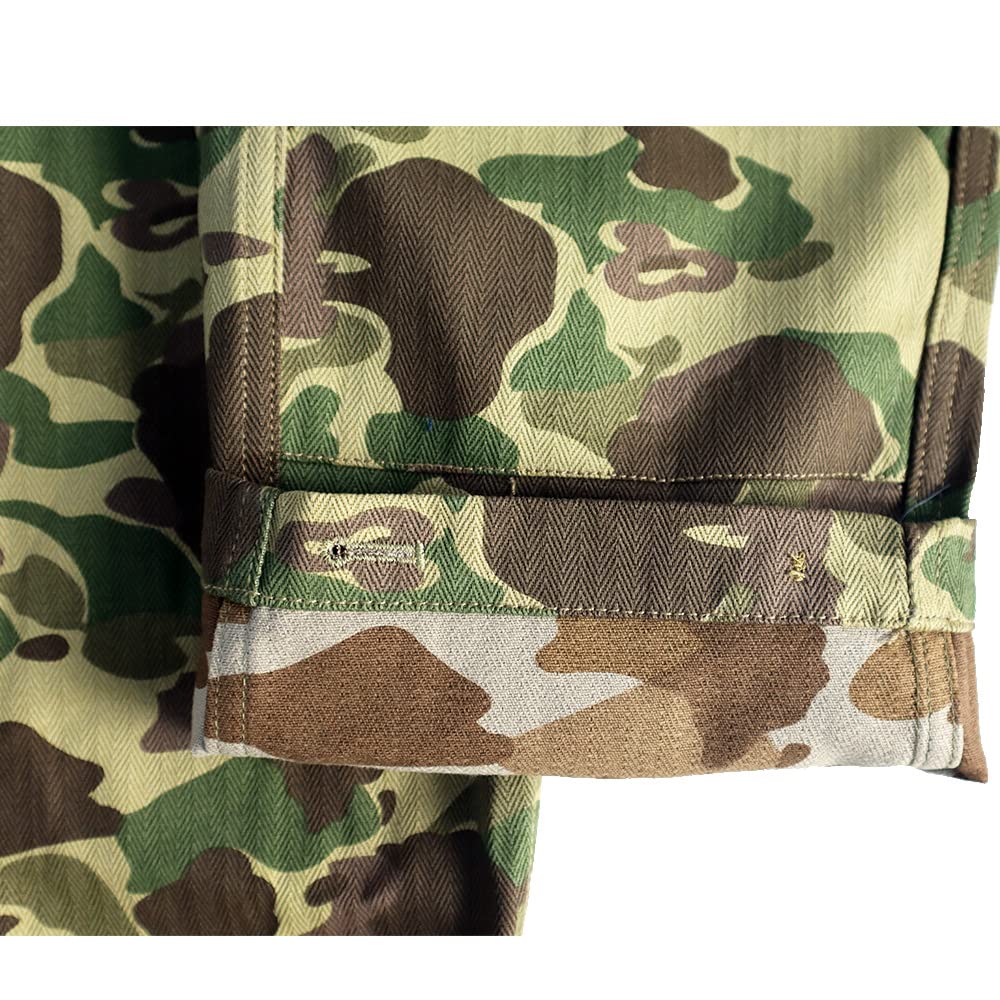 Pacific Camouflage Army HBT Veste de survêtement à chevrons rétro WW2 US