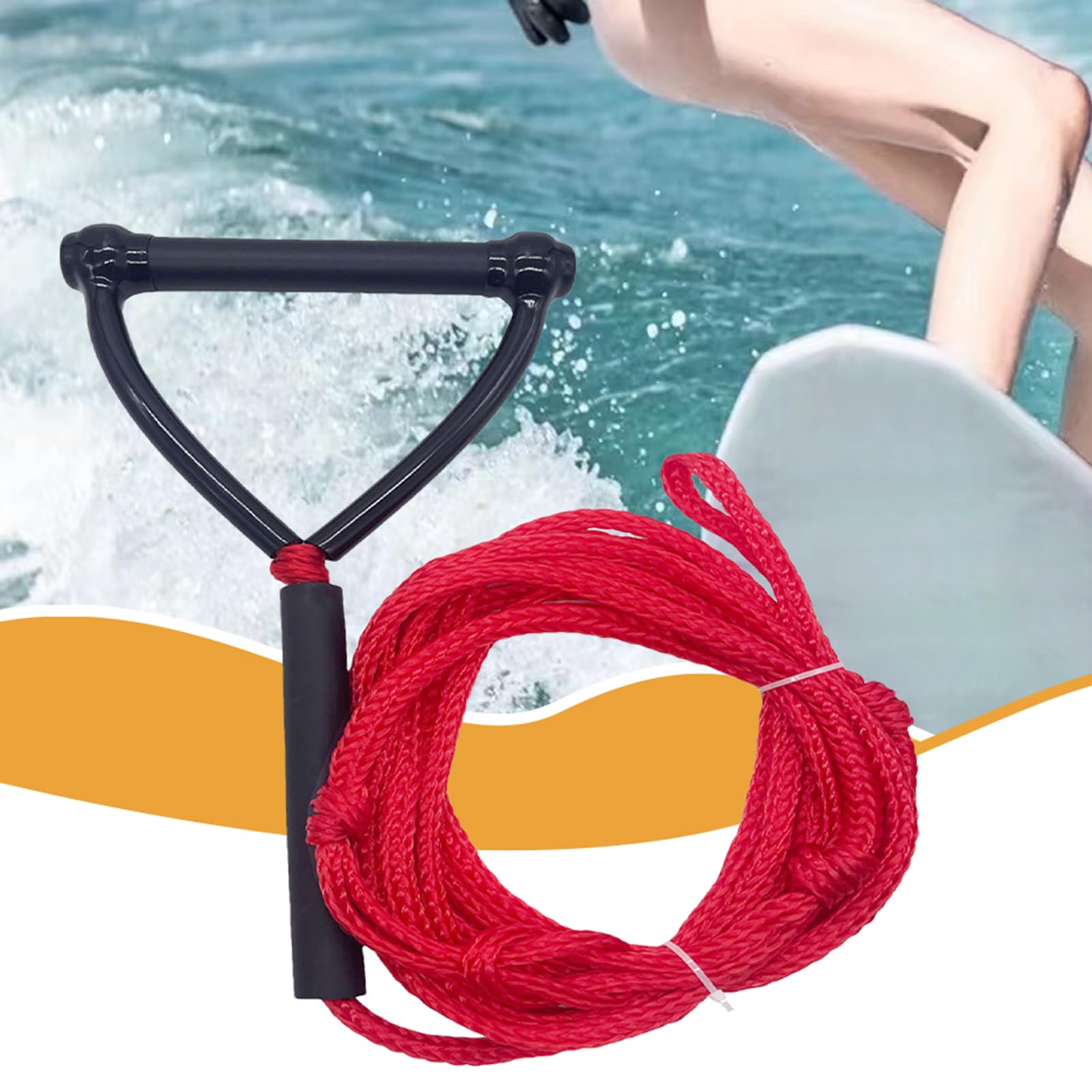 Cuerda de esquí acuático Wakesurf 24 pies alta resistencia para remolcadores de botes wakeboard
