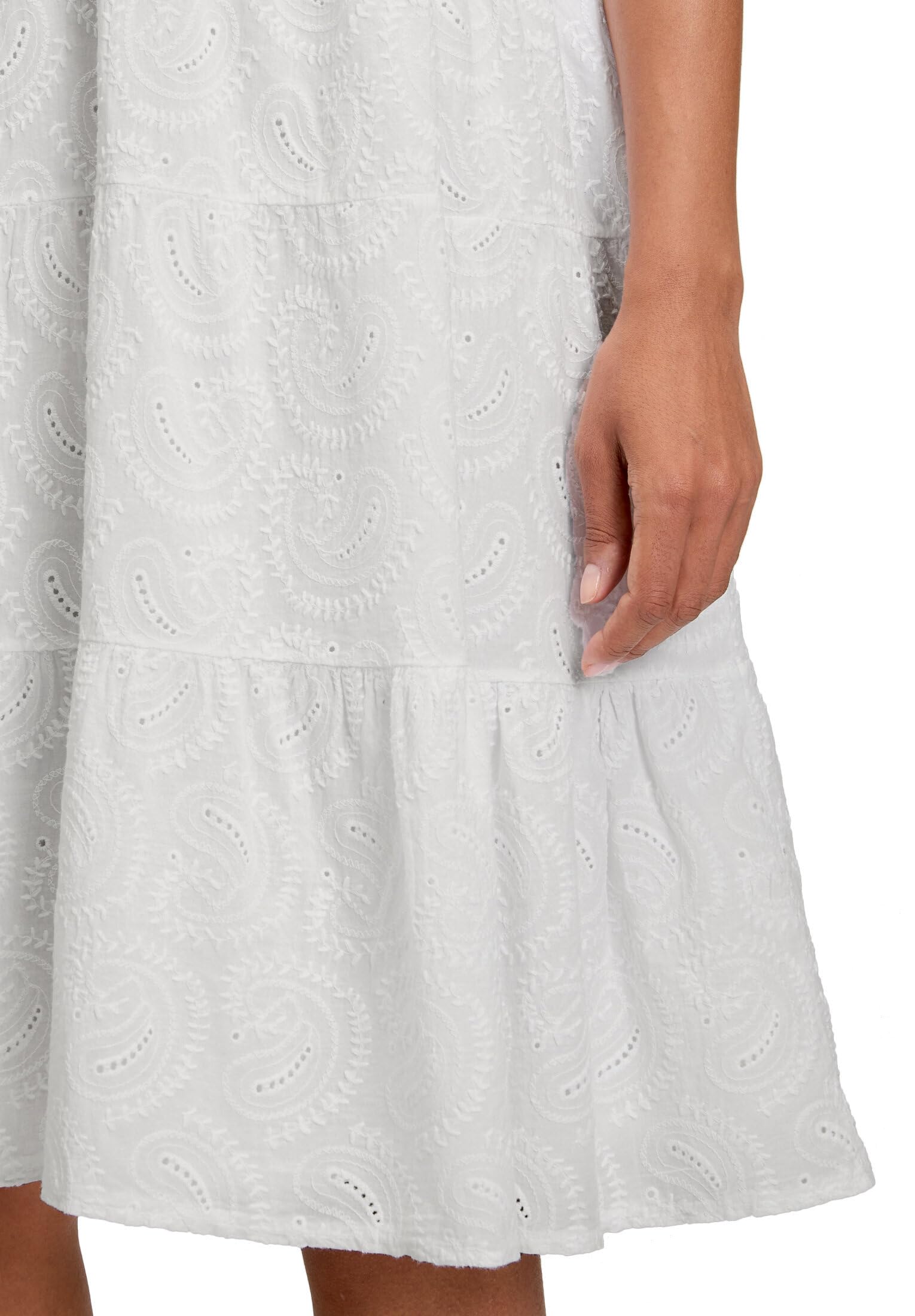 Cartoon Damen Spitzenkleid mit Lochmuster