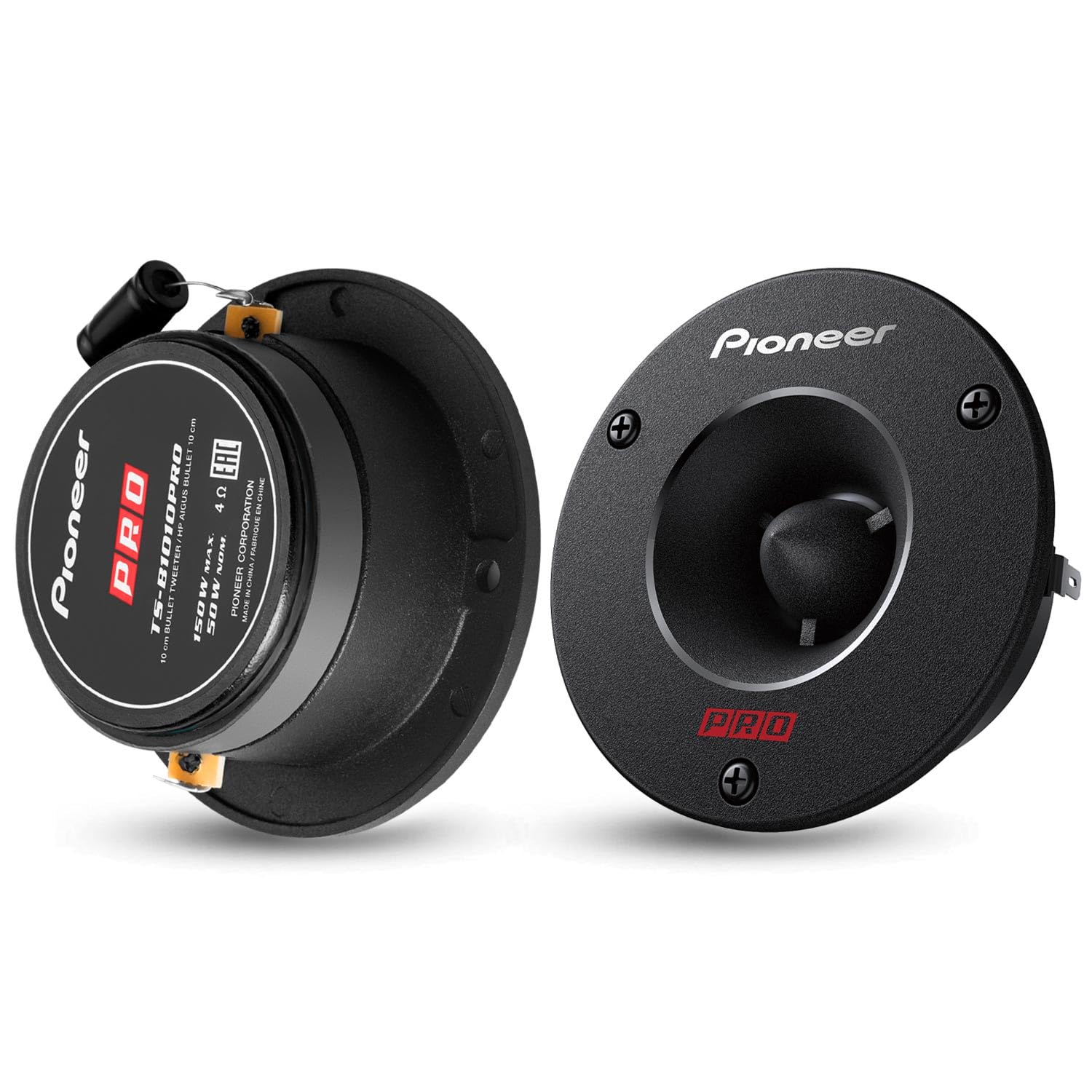 Pioneer TS-B1010PRO PRO Shuriken Series 150W Bullet Tweeter, 10 cm