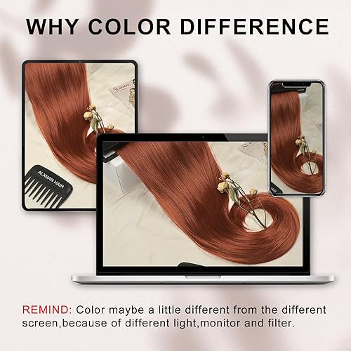 Miniatura 7 de ALXNAN Extensiones de cabello con pinzas, 7 unidades, extensiones de cabello grueso y largo en capas, extensiones de cabello de trama de encaje