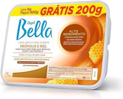 Depil Bella Própolis e Mel Alto Rendimento 1 kg