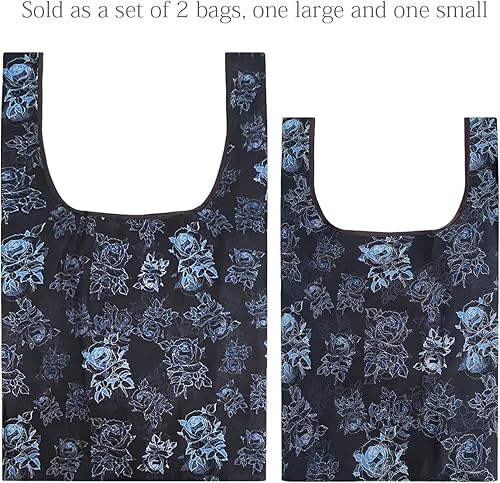 Miniatura 8 de allydrew JoliBag - Bolsa de comestibles reutilizable de nailon, paquete de 2