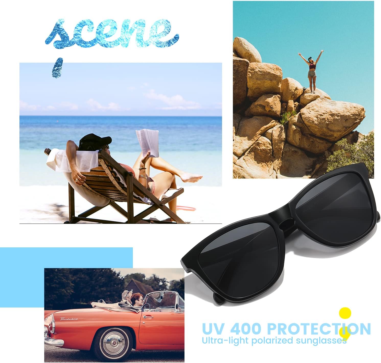 Sunglasses Womens Polarized Sunglasses for Mens Womens Retro Mirror Lens for Driving Fishing UV400 Protection - Image 6