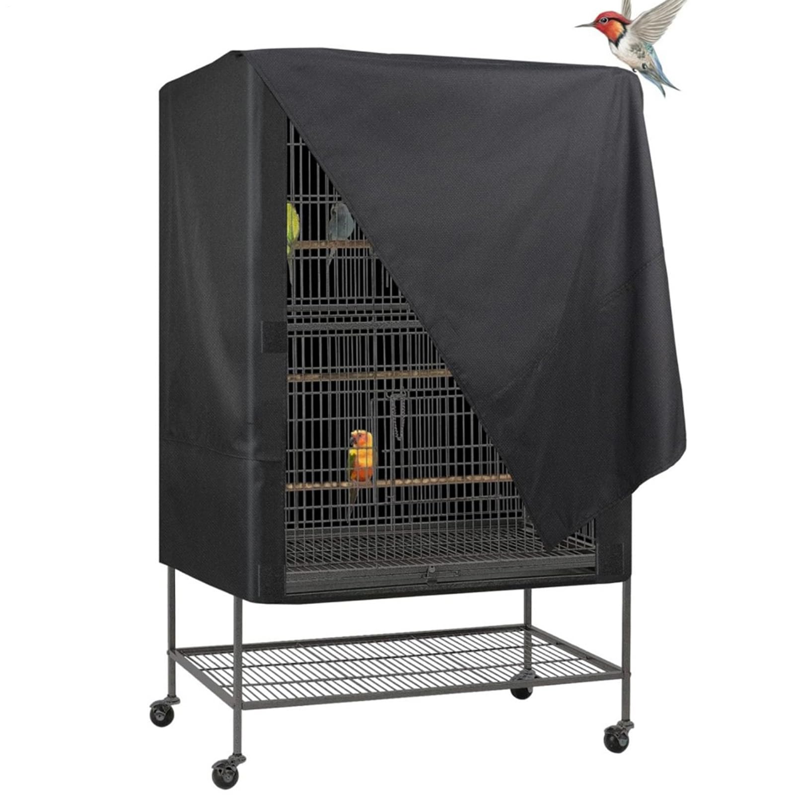 Bird Cage Cover Black Out, Protects Pets Privacy, Comfortable, Breathable, Waterproof And Dustproof, Parrot Cage Night Cover, Good Night Parrot Birdcages Protector Covers For Parakeet Cockatiel
