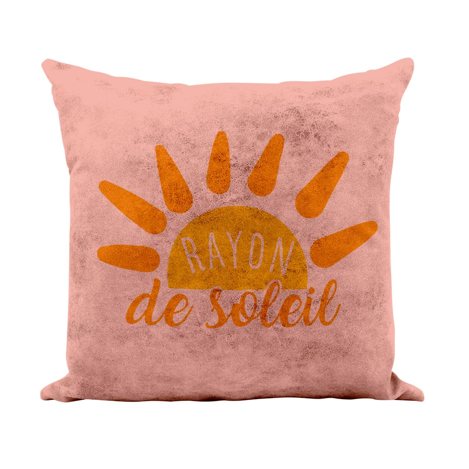 Coussin rose similicuir pour décorer la chambre de bébé