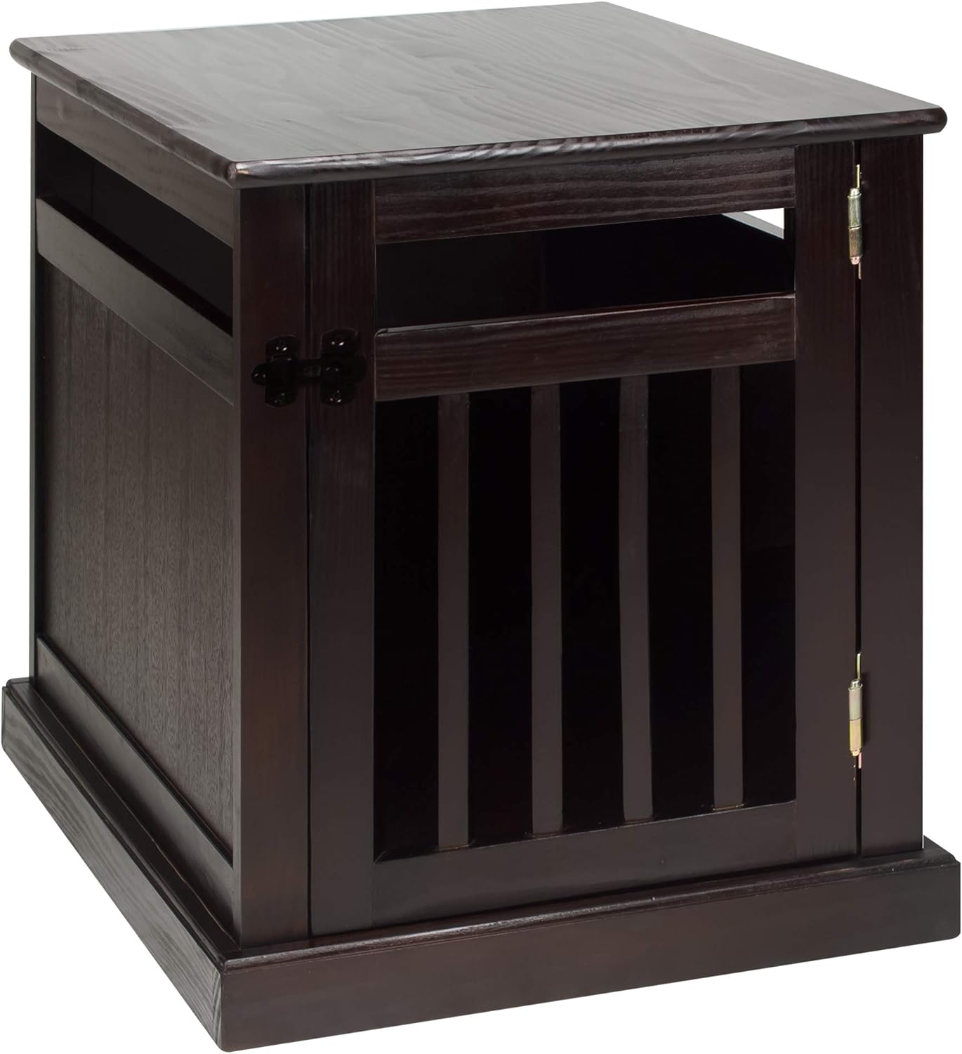 Casual Home Chappy Wood Slats Pet Crate, 19.5"W x 22.5"D x 22.5"H, Espresso (New)