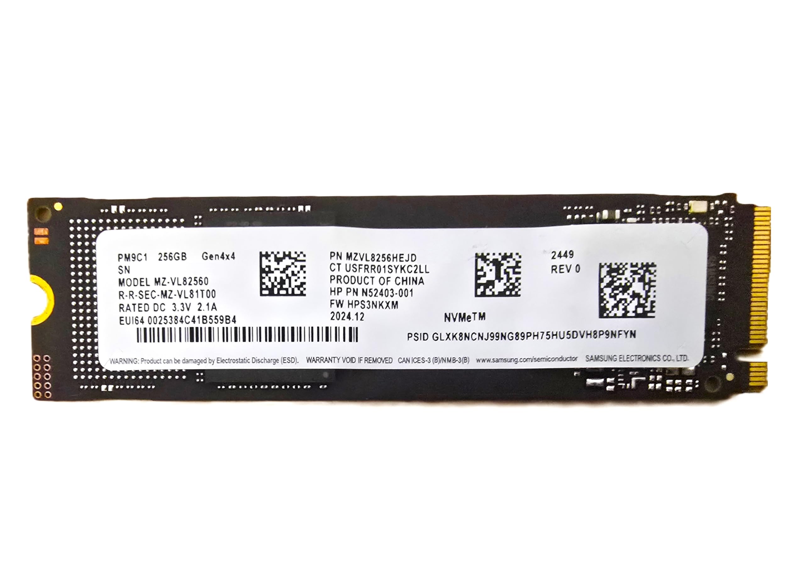 PM9B1① NVMe 256GB M.2 SSD 4枚セット【0210】 Amazon.com: OEM SAMSUNG PM9B1 256GB M.2 PCI-e GEN 4X4 NVME SSD