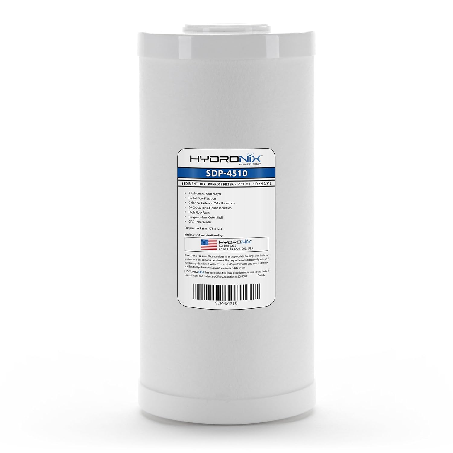 Hydronix SDP-4510 Dual Purpose Radial Flow Cartridge 4.5" x 10"