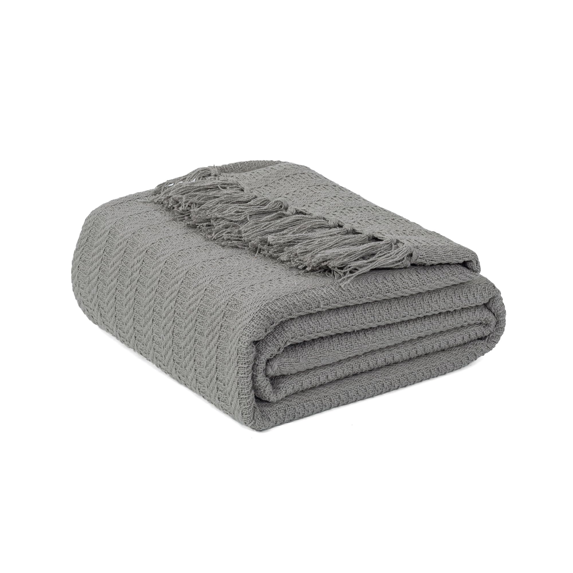 Nevni Throws for Sofas Armchair Cover Blanket For Sofa for bed,Couch, Single Throw, 127 x 152 cm - Grey