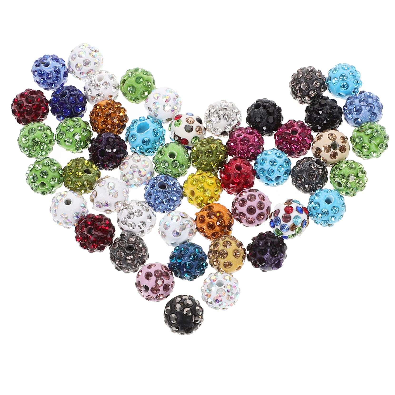 Lurrose 250piezas Abalorios De Rhinestone Para Fabricación De Joyas Bolas Para Pulseras y Collares Diy