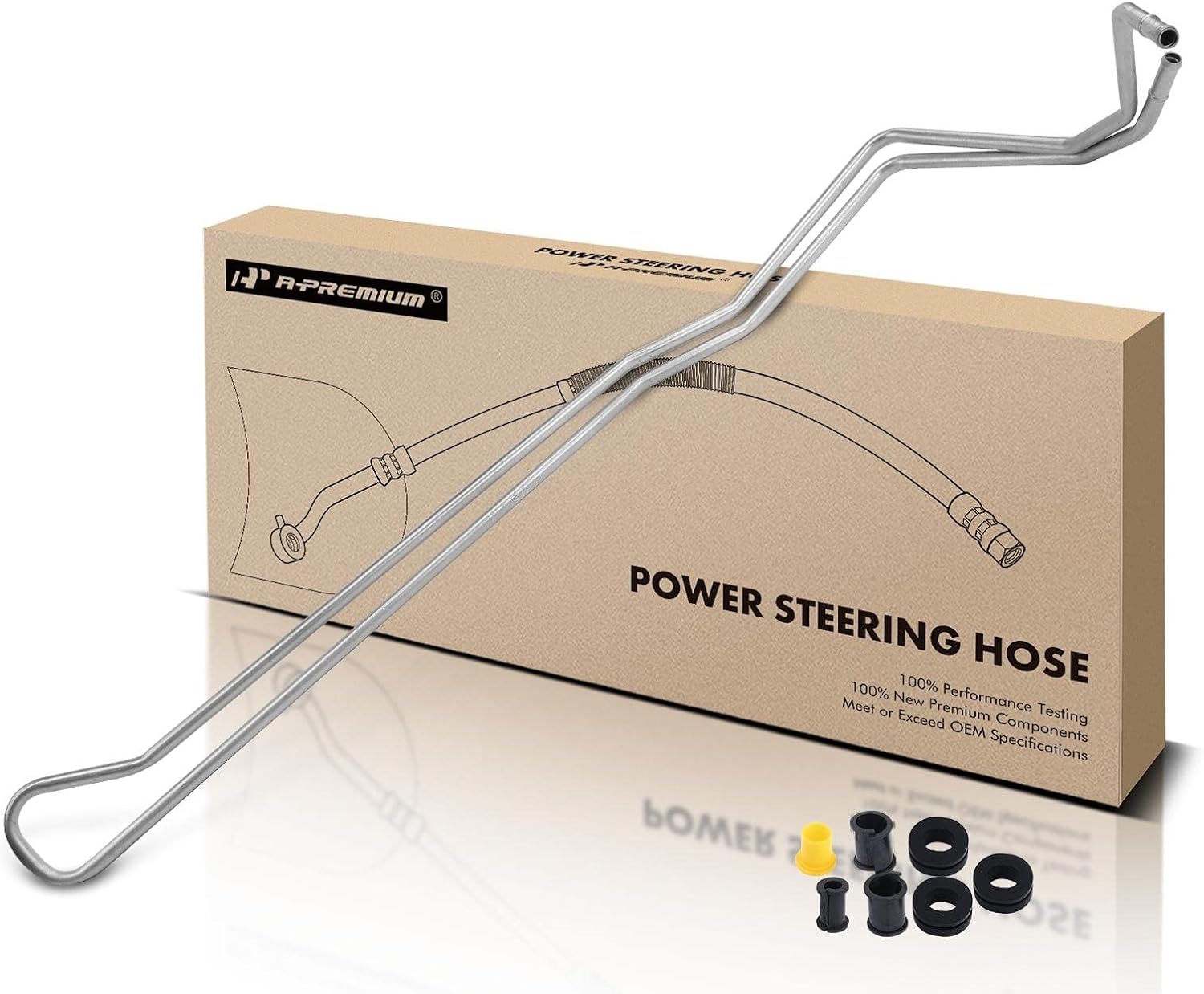 A-Premium Power Steering Return Hose Line Assembly Compatible with Mazda CX-9 2007-2015 3.5L, Cooler Tube