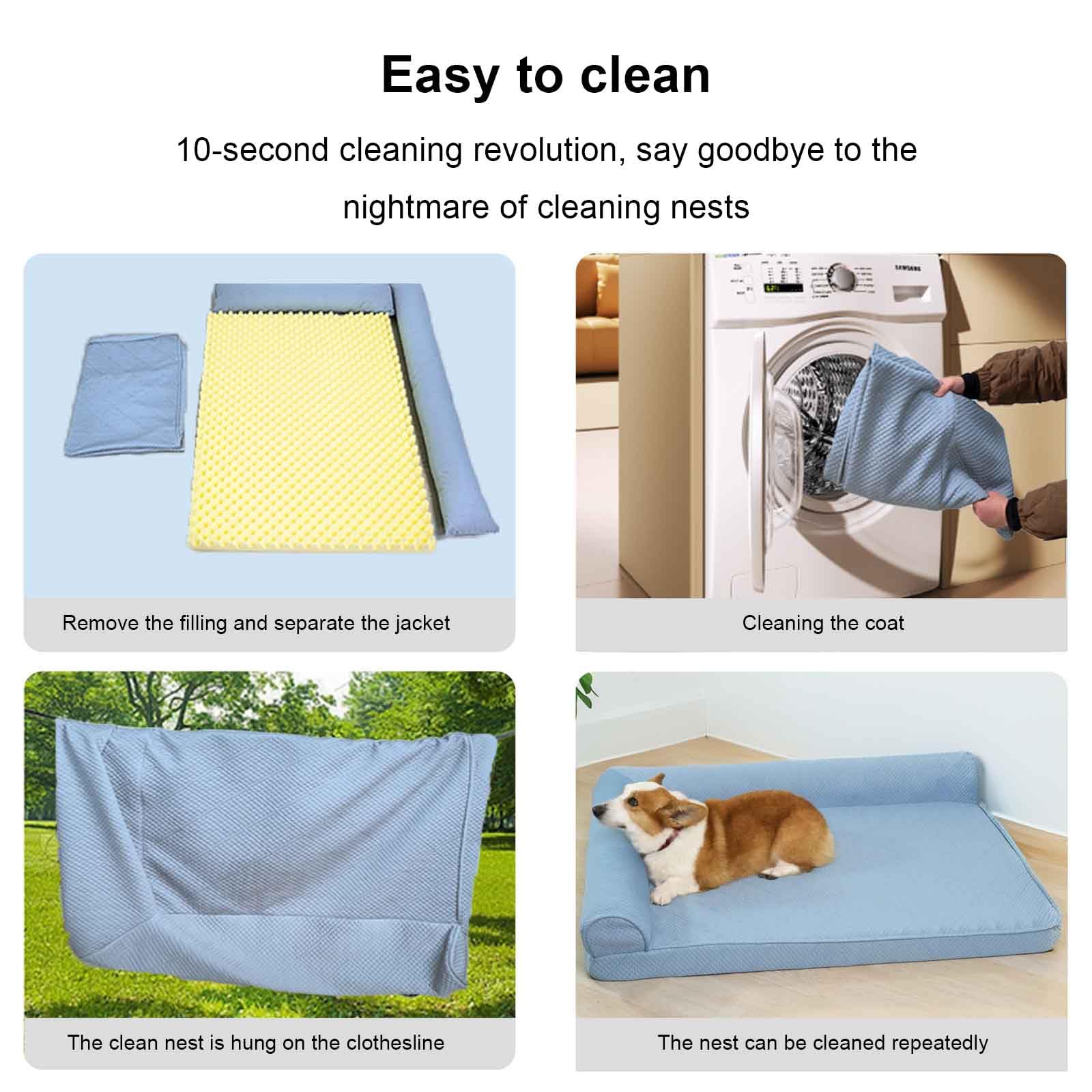 Manta Fria para Perro, Cama Perro Fria, Almohadilla Cama Refrescante para Perros, Cama Perro Verano con Espuma De Caja De Huevos, Fácil De Limpiar,Rosado,M