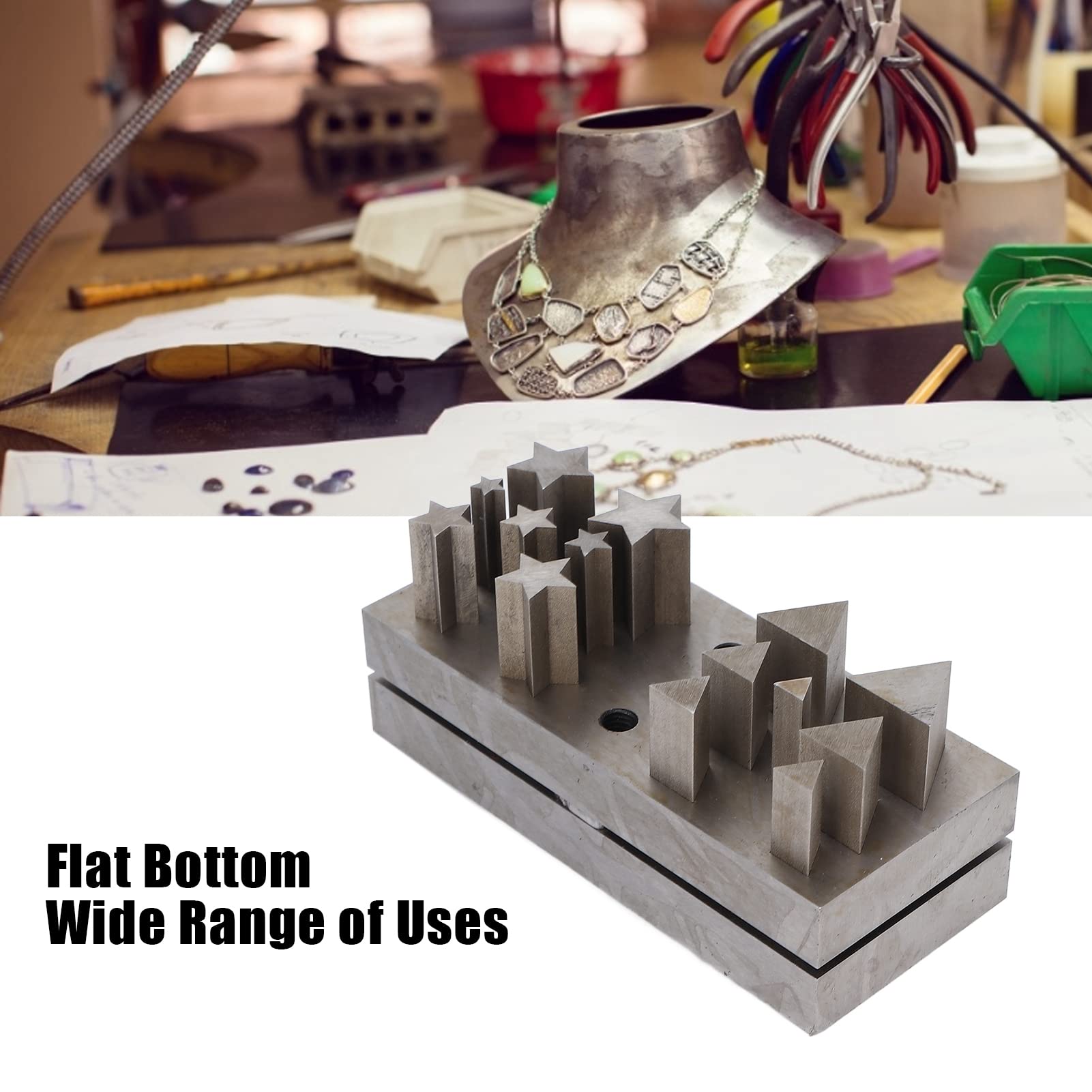 Punzone Dapping In Acciaio Per Lavorazione Metalli – Per Gioielleria Fai Da Te, Diametro 10 Mm – Attrezzo Modellatura Metalli Preziosi - 5