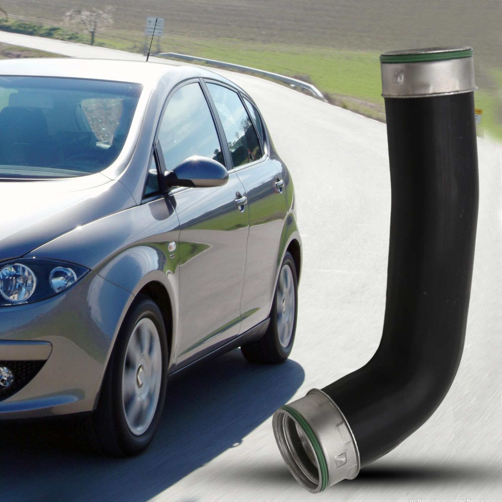 Hoypeyfiy Intercooler Turbo Turbine Boost Hose Pipe Reemplazo para Leon Altea XL Toledo Caddy Mk3 Octavia Superb Mk2 Golf Mk5 1K0145834L 1K0145834B 1K0145834G 1K0145834J