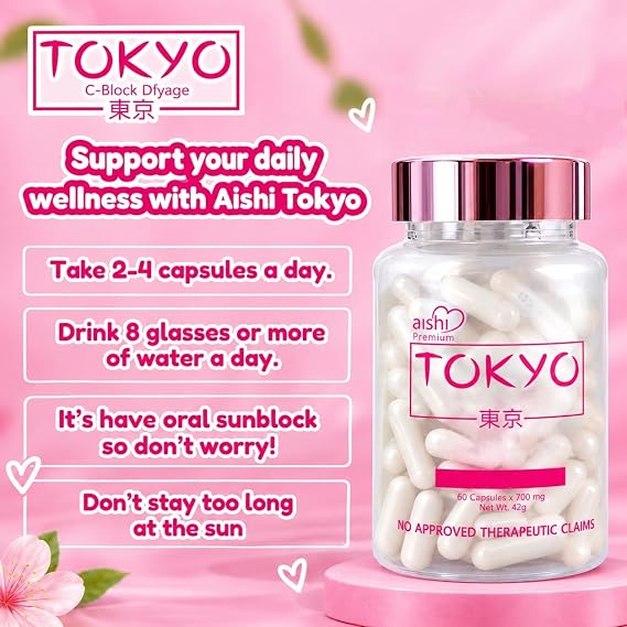 Tokyo White C-Block Dyfage Glutathione, 60 Capsules