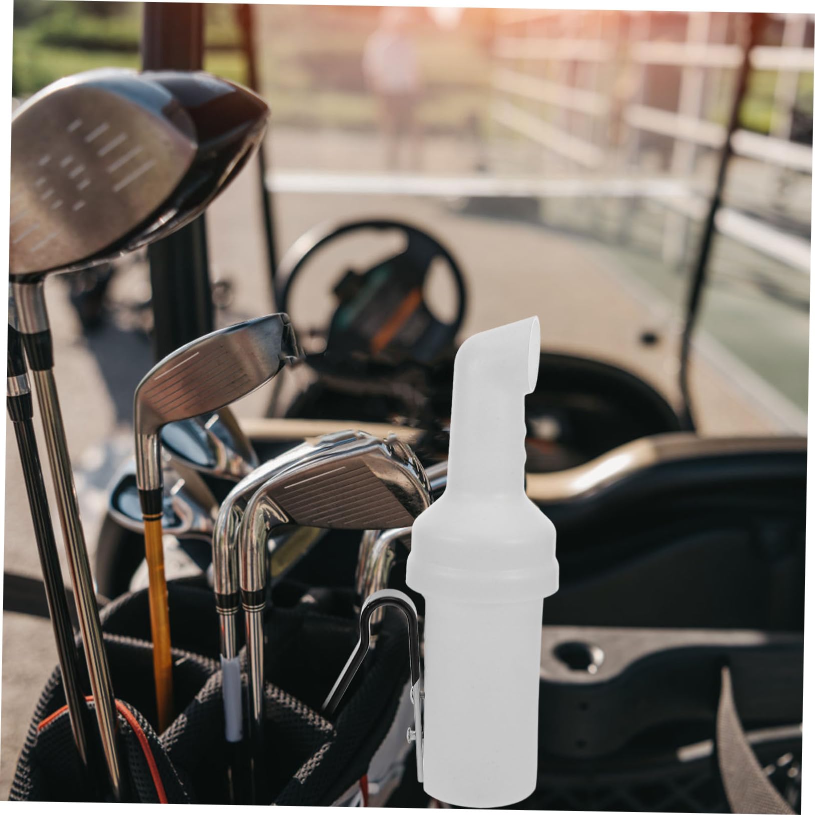 ibasenice Golfwagen Hängende Sandflasche aus Kunststoff Sandflasche mit Großer Kapazität und Einfacher Bedienung für Golfwagen Zubehör zum Golfspielen
